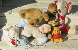 Vintage Mohair Teddy Bear Long White Dress Artist Boassy Bears Sweet Effie 18