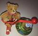 Vintage Motor Roller Key-Wind HERMANN Teddy German Gold Mohair Bear Rides Trike