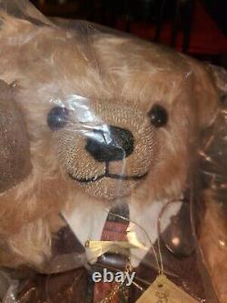 Vintage Rolf. G Hermann Teddy Bear Plush Jointed WithSound & Tags No. 435 Signed