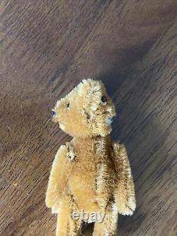 Vintage Schuco Janus Miniature Mohair Jointed Teddy Bear-Turning Head with 2 Faces