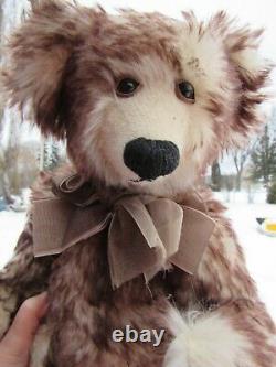 Vintage Schulte Tipped Mohair Teddy Bear Mortimer Tallulah Artist Bear 16 Ooak