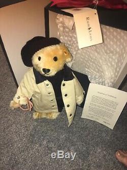Vintage Steiff x Ralph Lauren Classic Mohair Teddy Bear 182/1000 Orig Box Bow