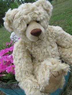 Vintage Teddy Bear Artist Bo Bears Blitz England Curly Mohair 18 Long Arms Rare