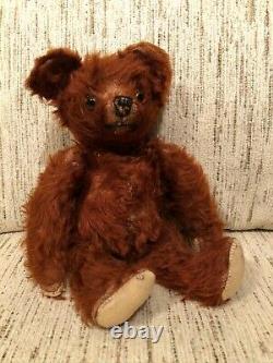 Vintage Teddy Bear Long Cinnamon Mohair 12 Knickerbocker