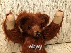 Vintage Teddy Bear Long Cinnamon Mohair 12 Knickerbocker