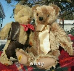 Vintage Teddy Bear Merrythought England Wiltshire Pale Blonde Mohair Sweet Face
