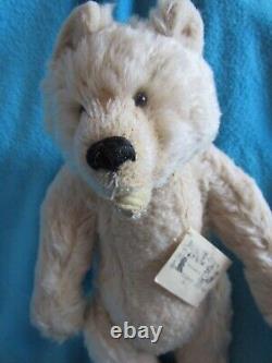 Vintage Teddy Ivory White Mohair Polar Bear 14 Ooak Artist Denis Den Shaw Nemo