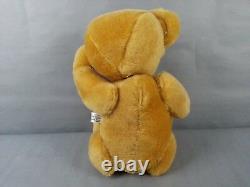 Vintage Unique Mohair Bully Bear Teddy By Peter Bull Original Tags