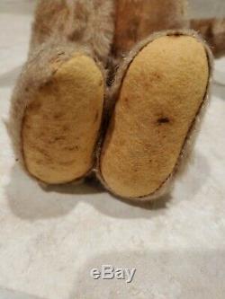 Vintage Very Early Steiff Teddy Bear Mohair Jointed 13 Inches