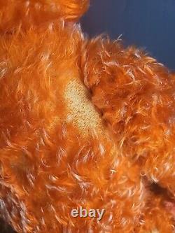 WOW! 25 Antique 1920's Long Orange and White Tipped Mohair Teddy Bear