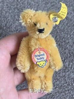 WOW-Vintage Miniature Steiff Teddy Original Bear 3Excellent ALL ID Buy Now