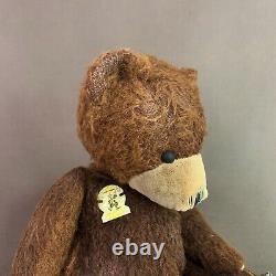Warm and cozy brown teddy bear (9.84in.) mohair Artist teddy bear