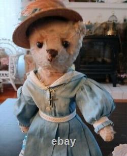 Well Loved, Antique Teddy Bear, With Antique Clothes & Accessories, Seaside